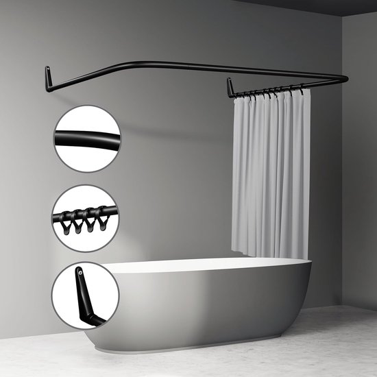 Douchegordijnstang bol