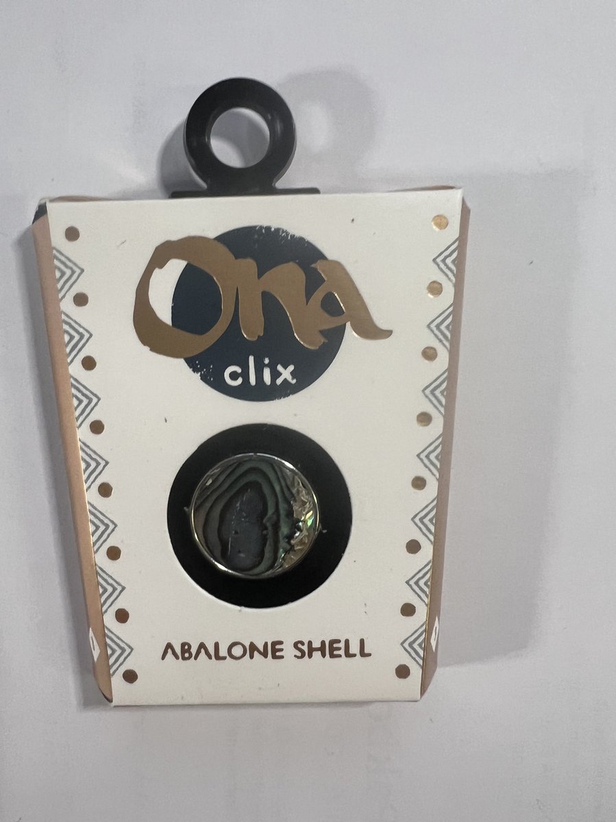 Ona Clix - Geluksbrenger - Geluksmunt - Geluk steentjes - Uitdeelcadeau - Abalone Shell - Originele cadeau - Cadeau voor man - Gepersonaliseerd cadeau