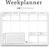 Planificateur de semaine | Souvenirs en Papier | A3 | 50 feuilles | Planificateur de bureau | Papier pour sous-main