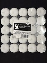 TofvoorThuis - Theelichtjes - Waxinelichtjes - 50 stuks - wit