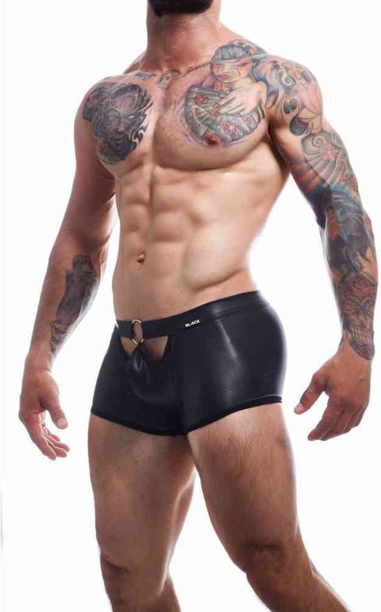 Goedkoopste CUT4MEN - Peekaboo Mini Pants Heren Ondergoed - L - Zwart