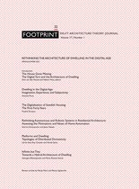 Footprint Journal 32 - Rethinking the Architecture of Dwelling the Digital Age