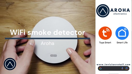 Détecteur de fumée connecté Aroha Smart Connect Détecteur Combiné avec  Fumée et Monoxyde de Carbone Connecté - Batterie de 10 Ans - WiFi avec Tuya  & Smartlife App