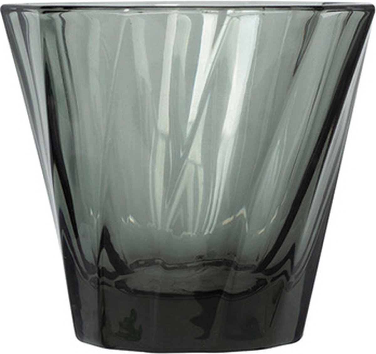 Loveramics - Twisted Cortado Glass 120 ml - Black