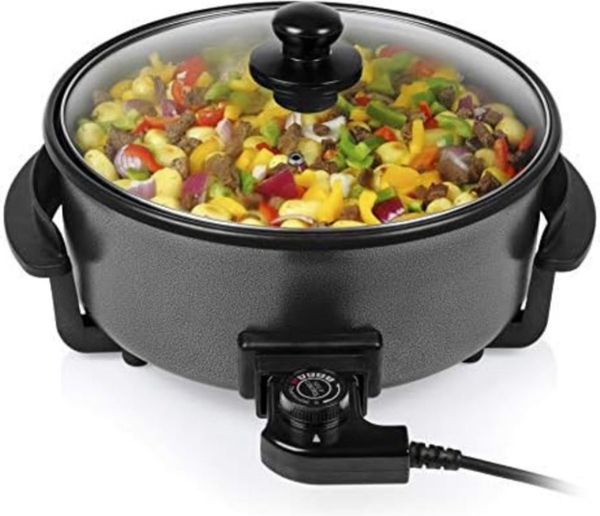 Hotpot Pan - Hotpot Electrisch - Hotpot Kookpot - Zwart - 1500W