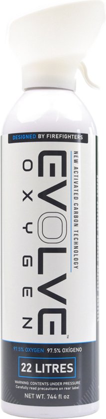 Evolve Oxygen 22L - Oxygène Pure (97%) - Bouteille d'oxygène