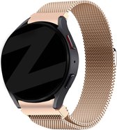 Bandz Milanese loop band geschikt voor Galaxy Watch 6 / 6 Classic / 5 40mm & 44mm / 5 Pro / 4 & Watch 4 Classic - Hoogwaardig gevlochten staal materiaal - Milanees bandje met magneetsluiting - rosé goud