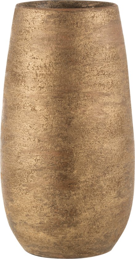 J-Line vase Irrégulier Rugueux - céramique - or - large - 41 cm de hauteur