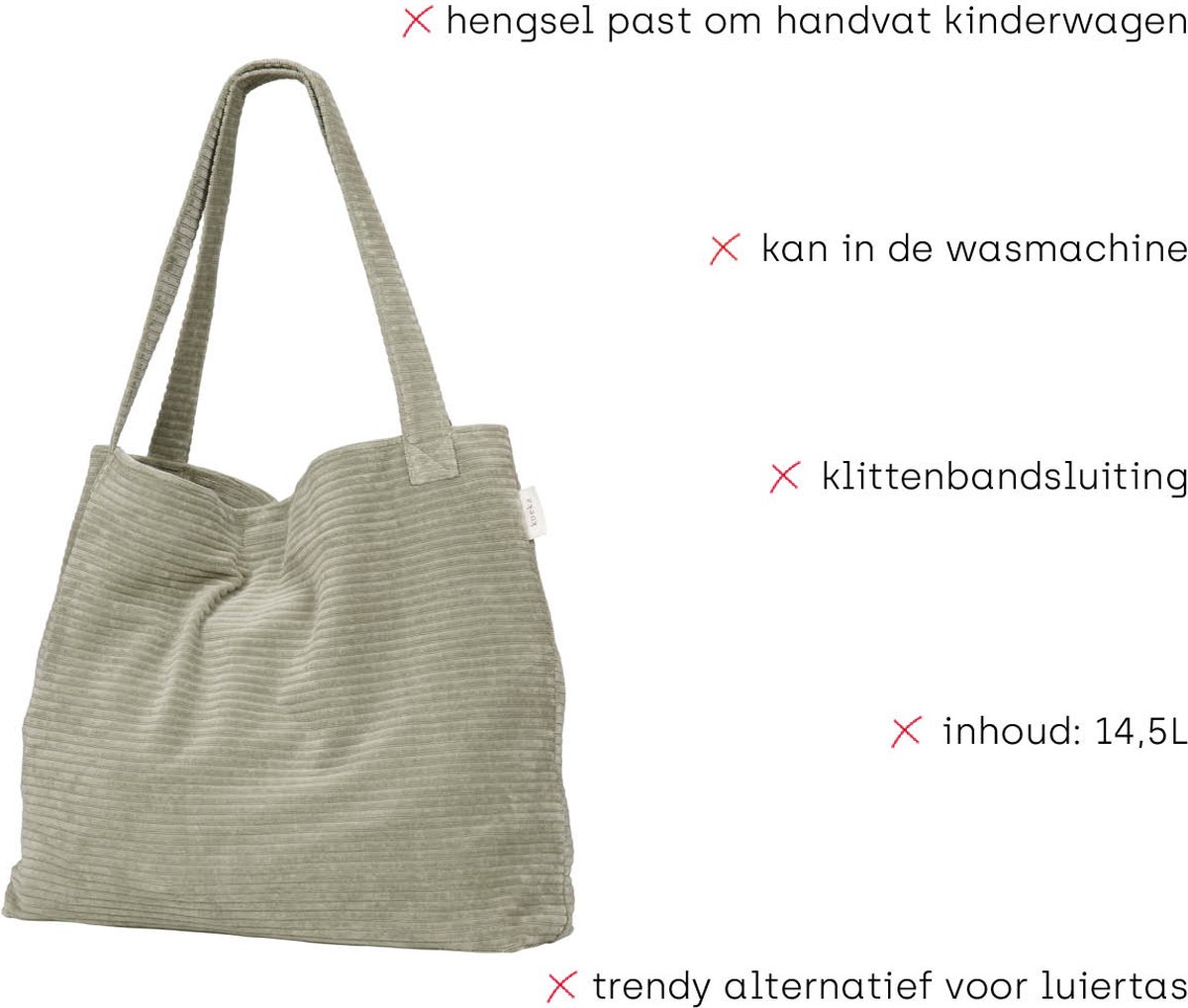 Koeka May mom bag luiertas milky