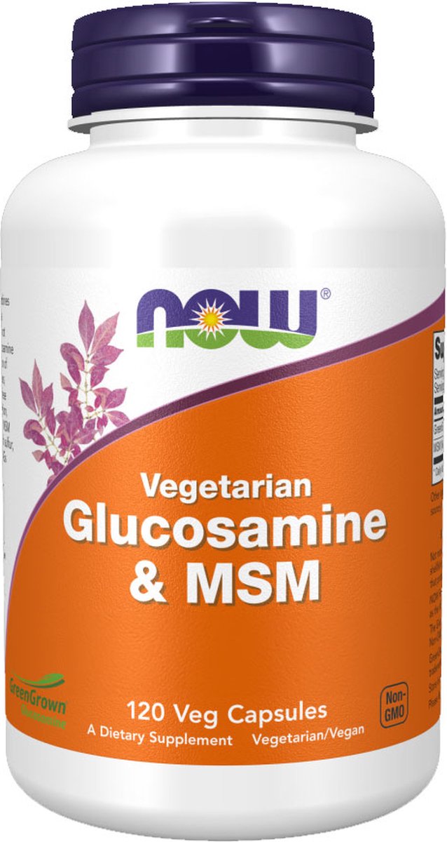 Goedkoopste Now Foods, Glucosamine & MSM, Vegetarian, 120 vegetarische capsules