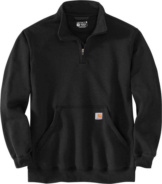 Carhartt Loose Fit Midweight Halve Rits Sweatshirt Zwart S