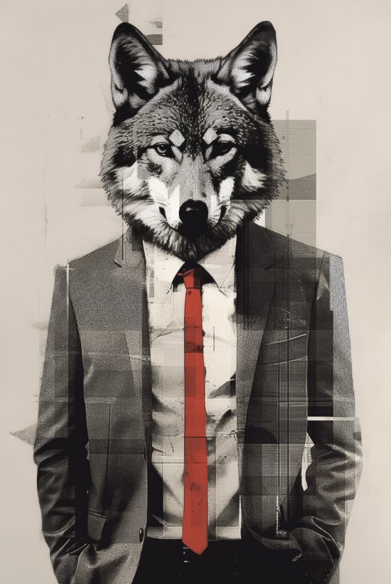Wolf of Wallstreet Poster | Jordan Belfort | Wolf in Pak | 61x91cm | Geschikt om in te lijsten