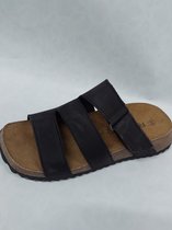 ROHDE 1412 / slippers met klittenband / zwart / maat 38
