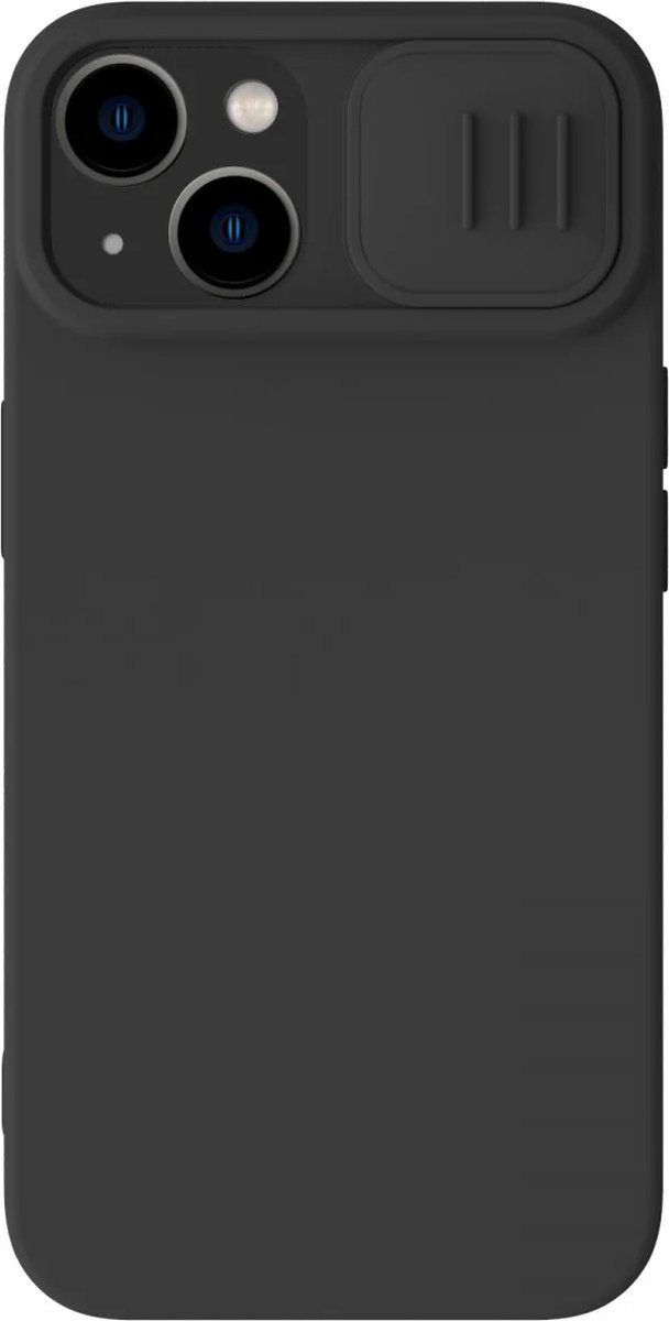 Geschikt voor Nillkin Apple iPhone 15 CamShield Hoesje Siliconen Camera Slider - Zwart