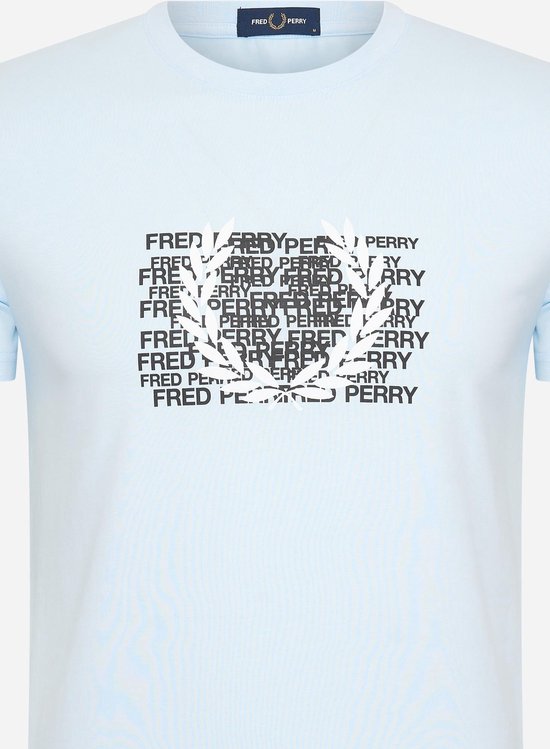 Fred Perry Fred perry graphic t-shirt - light ice