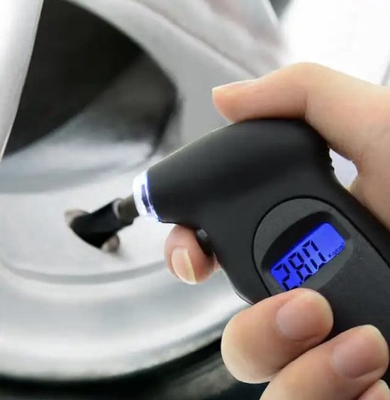 Jumada's - Digitale Bandenspanningsmeter - Autobanden meten - Bandendrukmeter - LCD-scherm - Tot 150 PSI