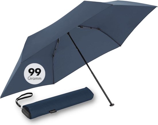 Parapluie Mini De Voyage Ultra-Léger - 18cm Fermé, 190g - Imperméable Et 99% UV - Idéal Sac à Dos Et Enfants