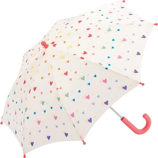 Parapluie de marche pour enfants, parapluie de maternelle, cœurs de Candy