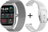 Tijdspeeltgeenrol smartwatch GT4 - Podomètre - Montre Femme/Homme - Écran Tactile HD - Suivi d'activité et Moniteur de fréquence Cardiaque - Montre de Sport - Grijs