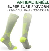 Norfolk Compressie Sokken - Hardloopsokken met Anti Bacterieel Meryl Skinlife - Compressiekousen Hardlopen - Sportsokken - Grijs - 39-42 - Valencia
