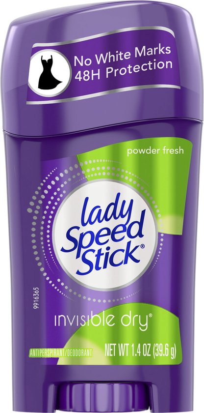 Foto: Lady speed stick invisible dry powder fresh deodrant 40 g dare to wear black 24h clear protection 