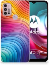 Coque en TPU adaptée au Motorola Moto G30 | G10 arc-en-ciel