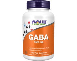 Now Foods GABA 500mg - 100 capsules
