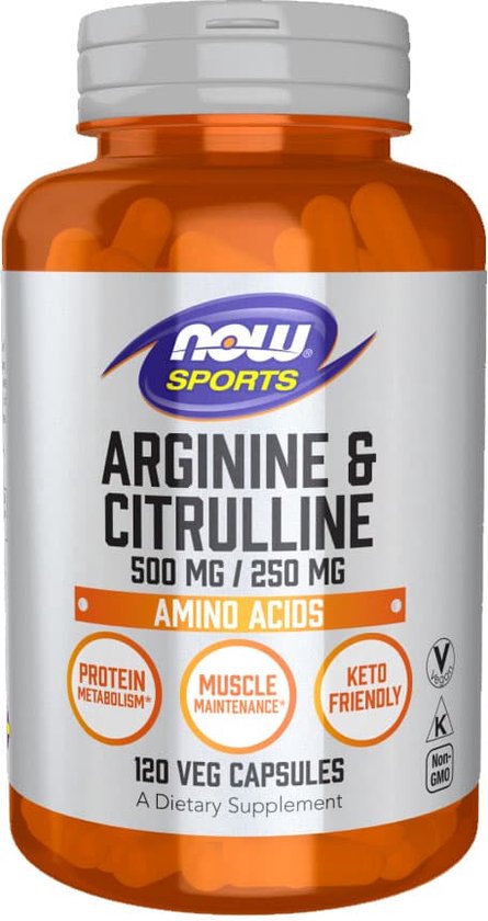 Arginine + Citrulline, 500/250 - 120 veggie caps