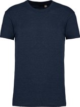 French Navy Heather T-shirt met ronde hals merk Kariban maat L