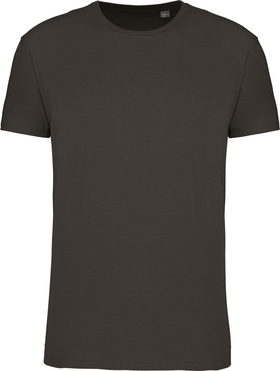 Donkergrijs T-shirt met ronde hals merk Kariban maat M