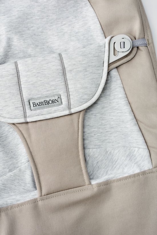 BabyBjörn Stoffen Zitting voor BabyBjörn Wipstoel - Geweven Jersey - Beige-Grijs van Babybjörn — afbeelding 2