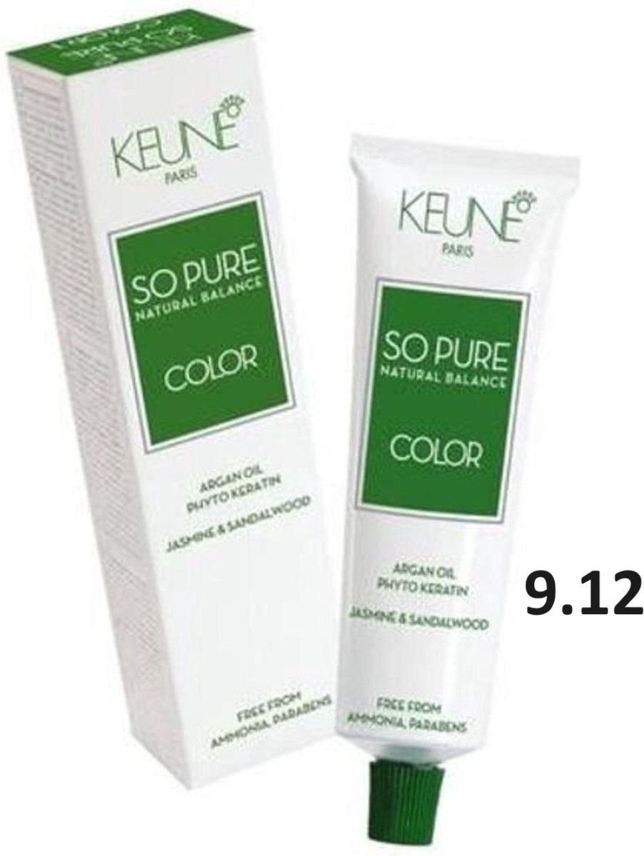 Keune - So Pure - Haarverf - 60 ml - 9.12