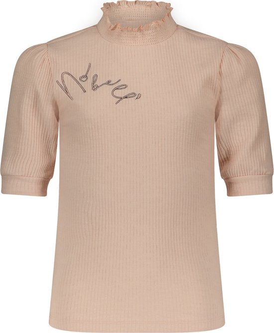 Nobell Kookab Slub Rib Tshirt Tops & T-shirts Meisjes - Shirt - Roze
