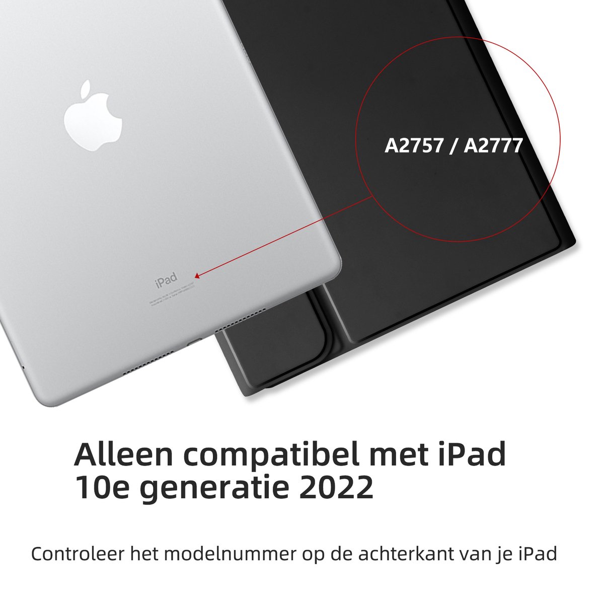 Coque iPad 10.2, iPad 10ème Génération 2022, Modèles A2696, A2757