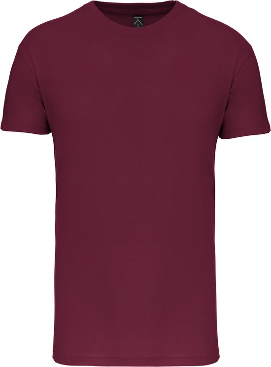 Wijnrood T-shirt met ronde hals merk Kariban maat L