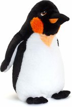 Keel Toys pluche keizers pinguin knuffeldier - wit/zwart - staand - 40 cm - Pooldieren