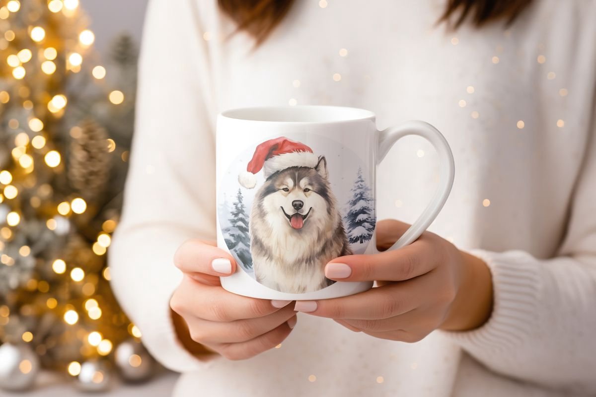 Mok Alaska Malamute Beker cadeau voor haar of hem, kerst, verjaardag, honden liefhebber, zus, broer, vriendin, vriend, collega, moeder, vader, hond