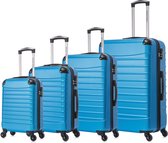 Ensemble de valises Castillo Quadrant en ABS 4 pièces - Blue ciel