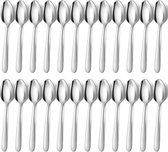 Lot De 8 Cuillères à Soupe En Inox - 19 Cm, Polies Miroir, Lave-vaisselle Safe