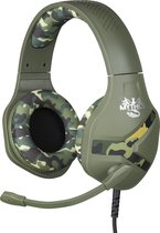 Mythics - gaming headset Green Camo Nemesis - inklapbare microfoon - in-line afstandsbediening - superieur geluidskwaliteit (PS4/PS5)