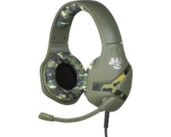 Mythics - gaming headset Green Camo Nemesis - inklapbare microfoon - in-line afstandsbediening - superieur geluidskwaliteit (PS4/PS5)