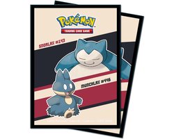 Pokemon ultra pro sleeves beschermhoesjes 65 stuks snorlax & munchlax