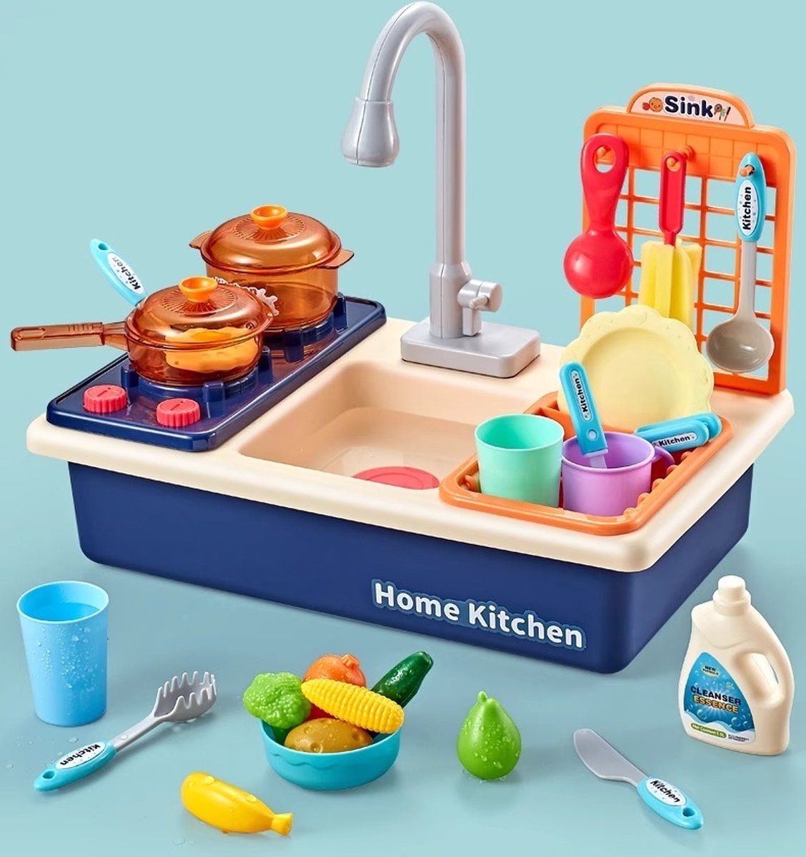 Mini fast food restaurant, happy hamburger speelset, speelset voor in de keuken