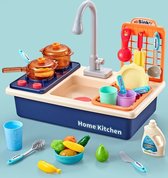 Set de cuisine - Jeu de rôle | Cuisiner | Comprend des accessoires - Cuisine pour Enfants - Cuisine pour les tout-petits - Blauw