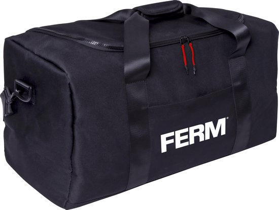 FERM - TBA1001 - Gereedschapstas - Sporttas - Heavy duty - Toolbag - Draagvermogen - Maximaal - 25KG - Afmetingen - 60 x 30 x 26 Met - Handgrepen - Schouderband - Verstevigde bodem