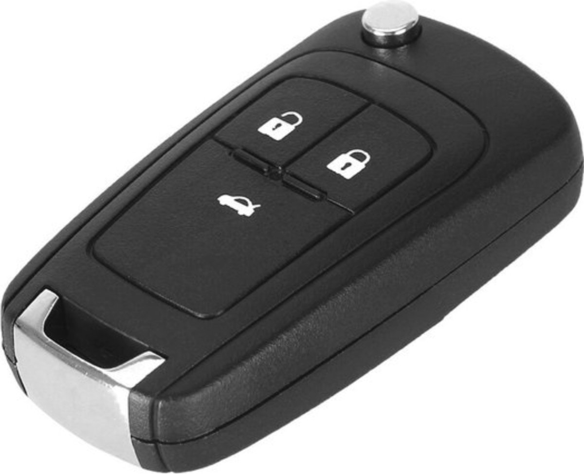autosleutelbehuizing - sleutelbehuizing auto-Klapsleutel-Autosleutel - sleutel - Autosleutel -Geschikt voor Opel ,Chevrolet 3 knops