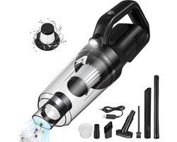 Kruimelzuiger Snoerloos - 8000Pa 120W - Nat & Droog - HEPA Filter - Voor Thuis Auto Kantoor