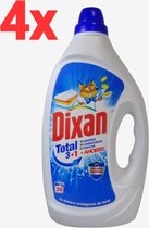 Dixan - Total - Effective Cleaning Action - Vloeibaar Wasmiddel - 6L - 120 Wasbeurten