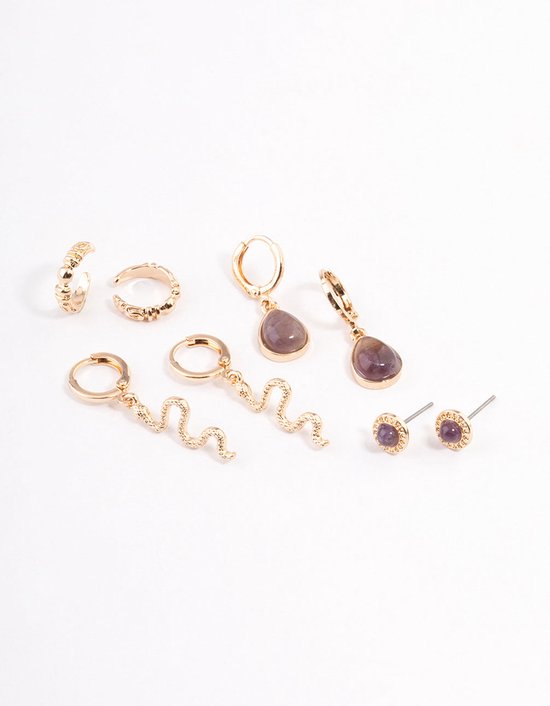 Lovisa Gouden Slang Cuff Stacker Oorbellen bol