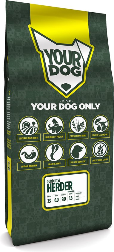 Yourdog Oudduitse herder Rasspecifiek Senior Hondenvoer 6kg | Hondenbrokken